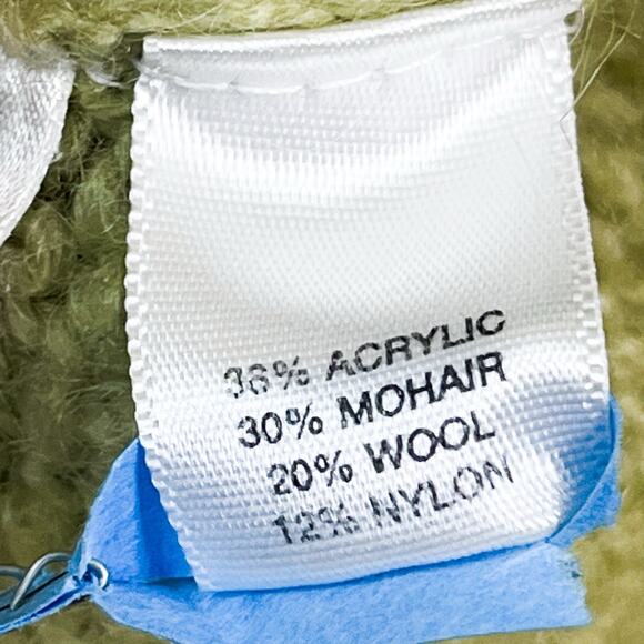 Ann Taylor Loft Womens Mohair Wool Blend Cardigan Sweater - Green Petite Size SP - Picture 7 of 8